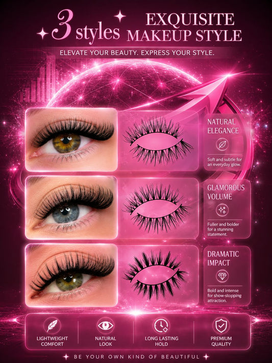 Magnetic Eyelashes (3 pairs)